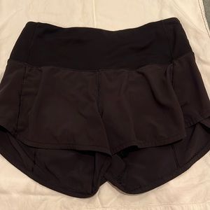 Lulu Lemon size 4 high-waisted running shorts
